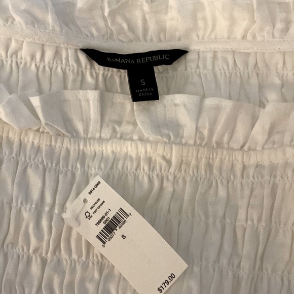 NWT: Banana Republic Smocked Ruffle Midi Dress - Picture 6 of 7